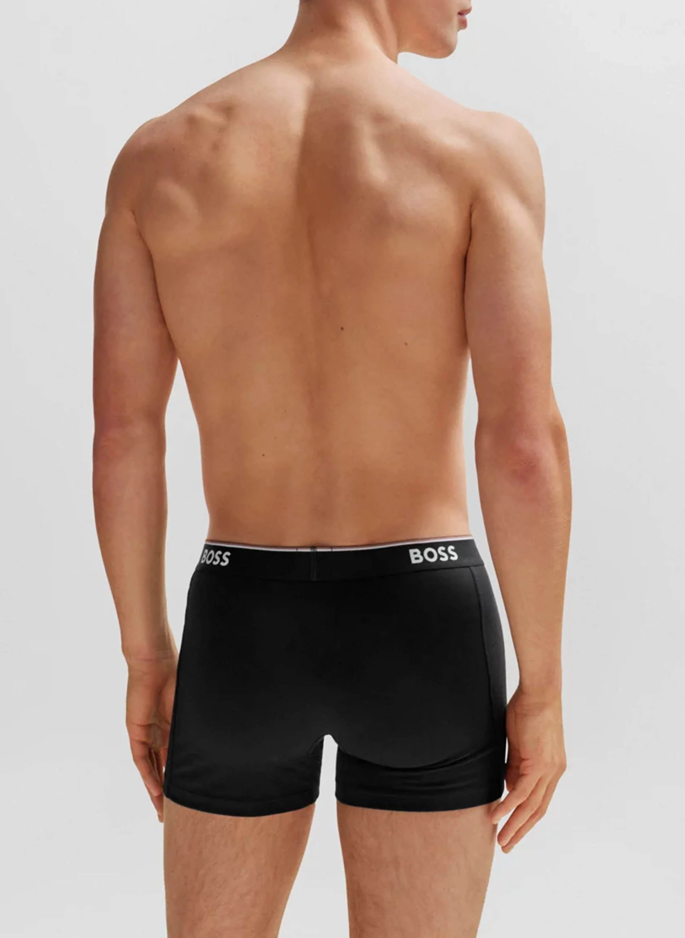 Lot de 3 boxers en coton stretch| Argent