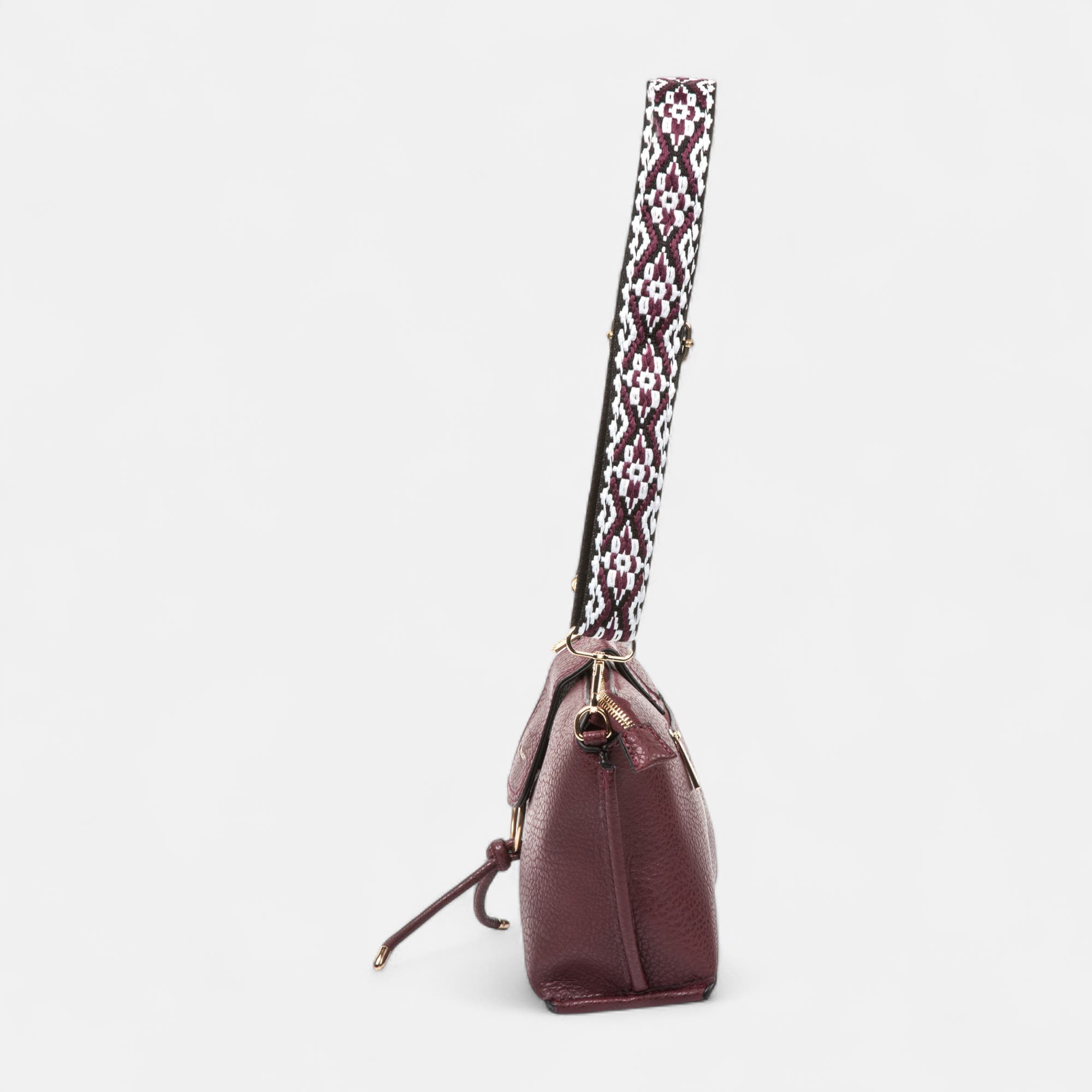 Sac bandoulière bordeaux