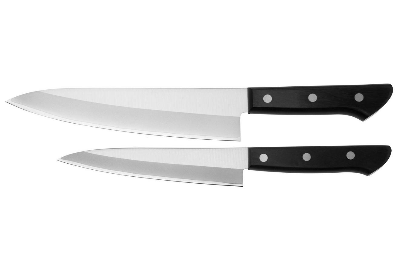 Tojiro Basic TBS-210, 2-delige messenset, koksmes, petty