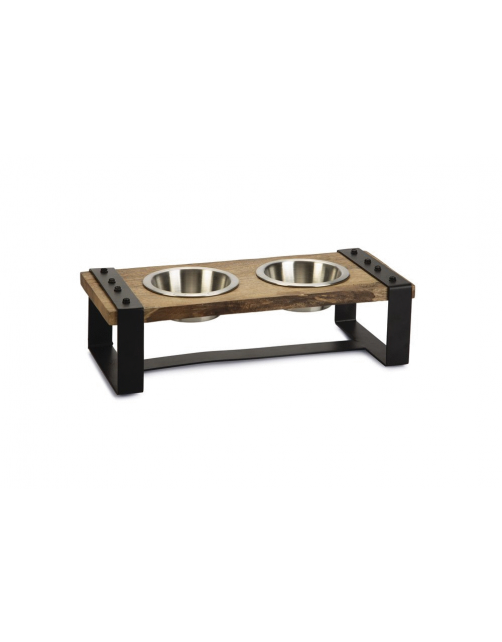 Designed By Lotte Dinerset Hout Karinto Bruin - Hondenvoerbak