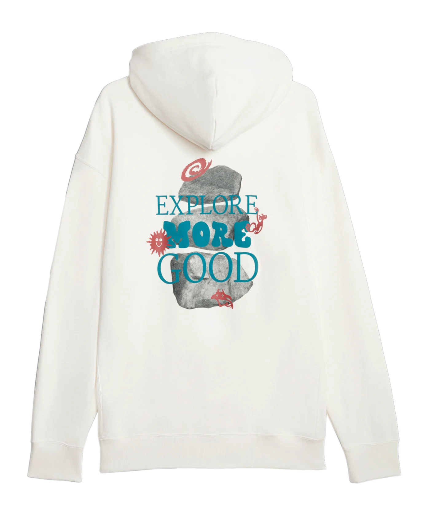 PUMA DOWNTOWN Graphic Hoody Weiss F65