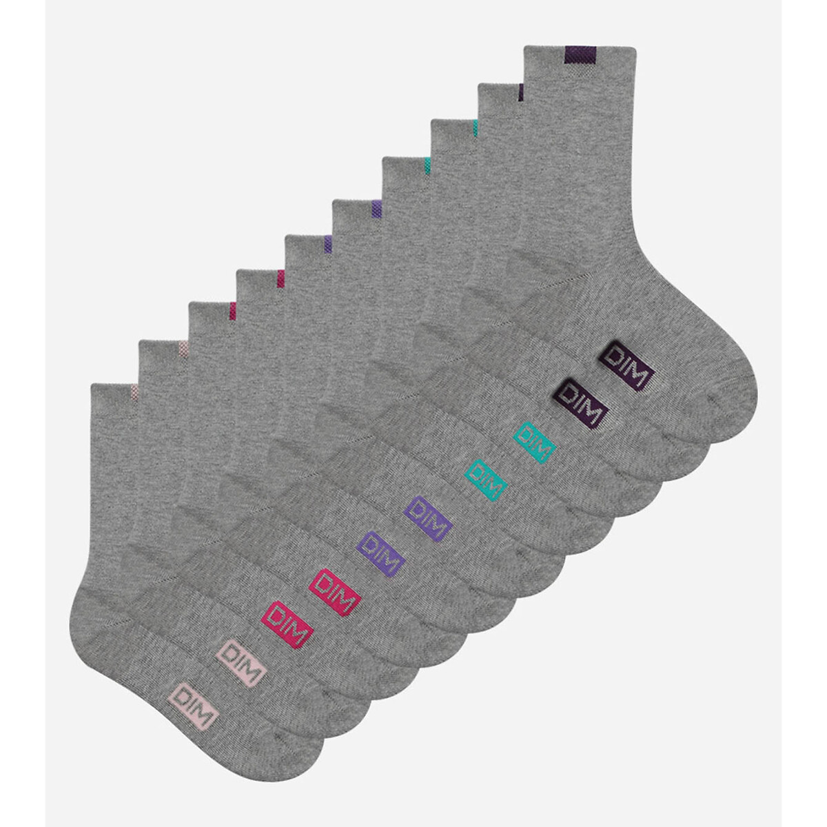 DIM<br>Conjunto de 5 pares de meias EcoDim fáceis de organizar