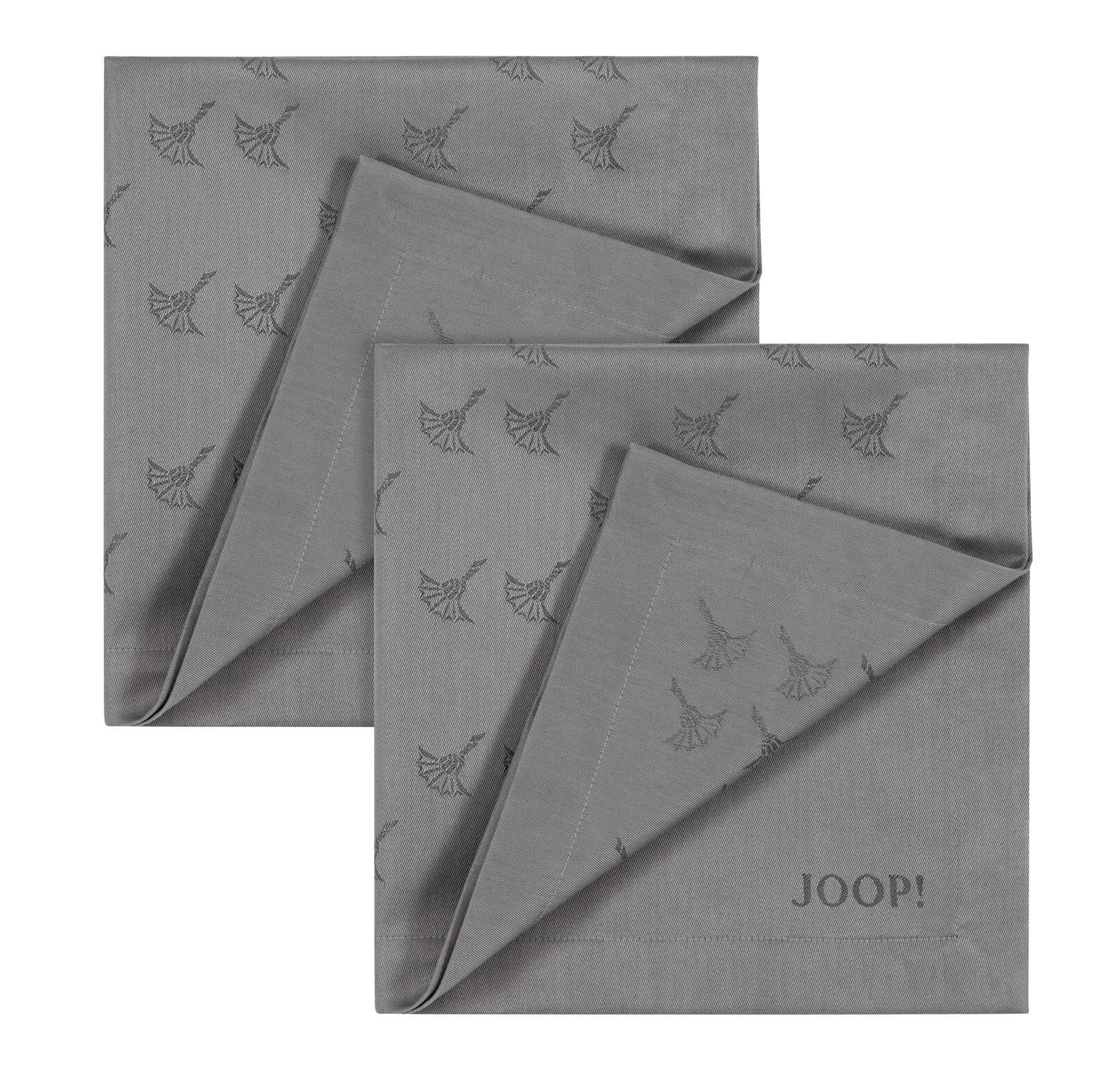 JOOP! Servietten-Set FADED CORNFLOWER 2er Set platin