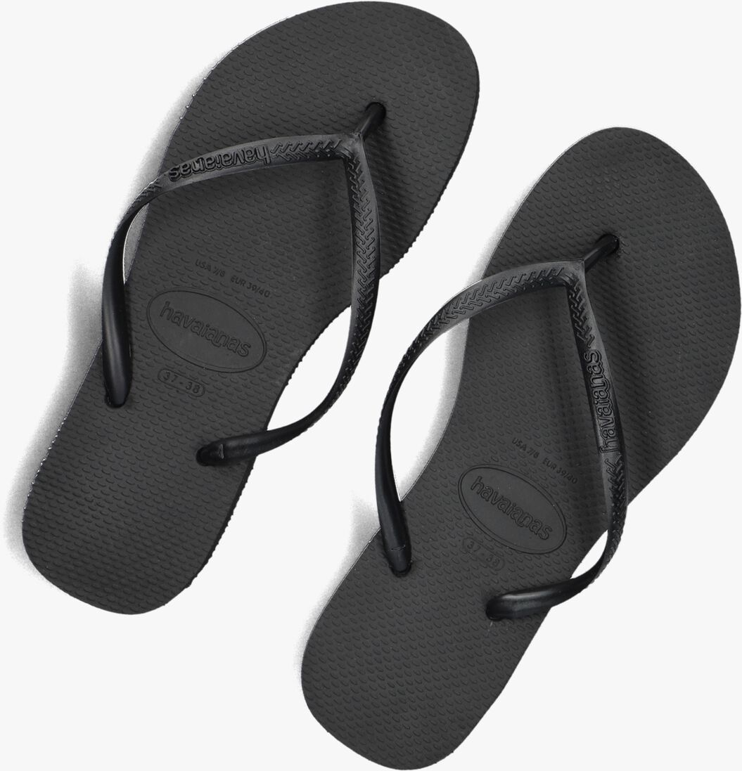 zwarte havaianas teenslippers slim flatform