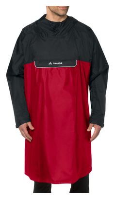 Poncho Vaude Valero Rouge Noir