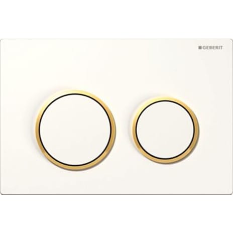 GEBERIT OMEGA20 betjeningsplade hvid/guld/hvid