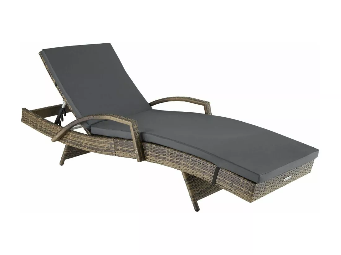 Bain de soleil transat marron 190 x 62 x 74.5 cm 08_0000227