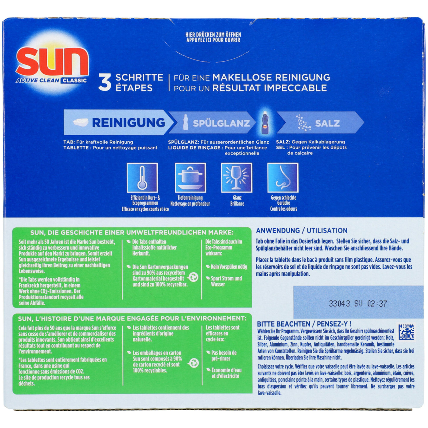 Sun Classic Active Clean Geschirrspül-Tabs