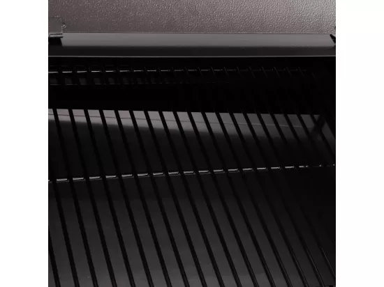 Gril à granulés avec cheminée noir 104 cm fer