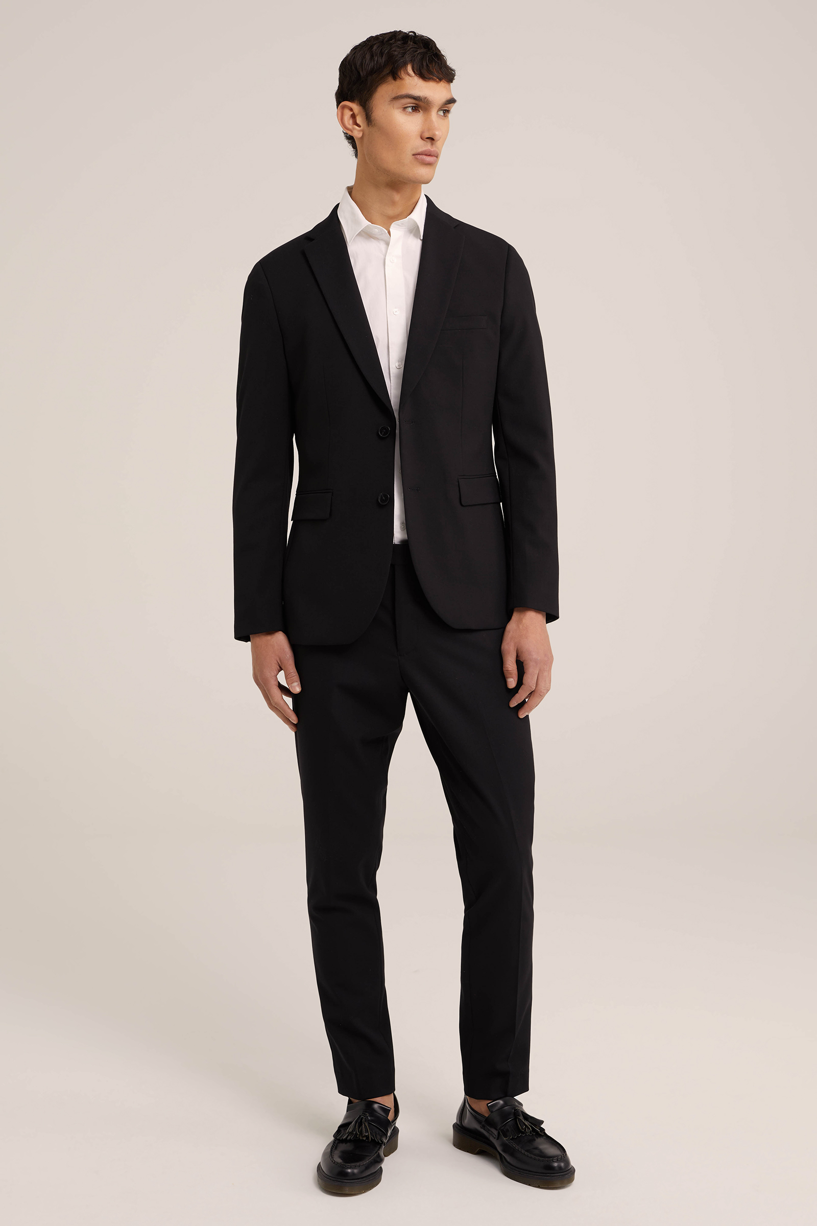 slim fit blazer Fundamentals Zwart
