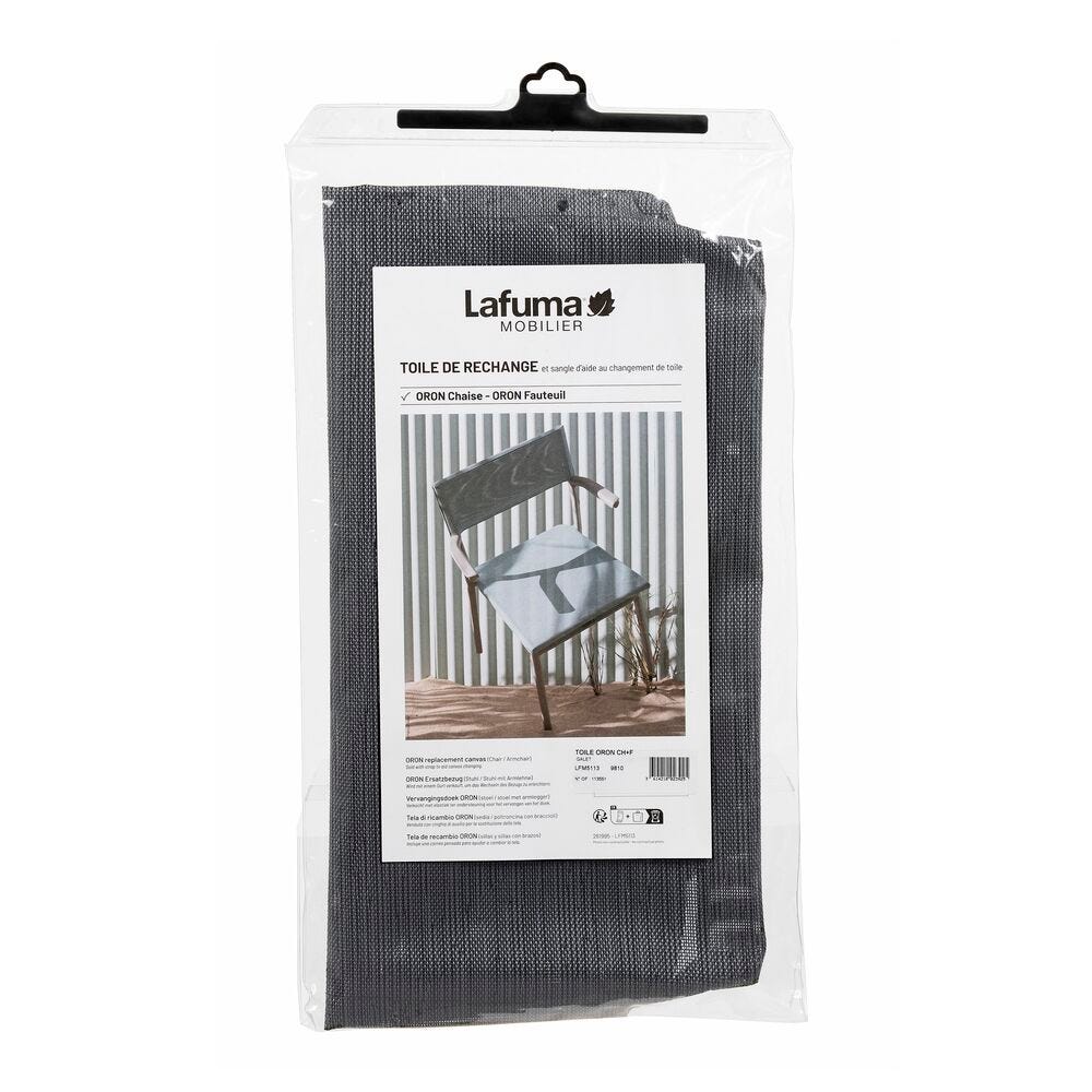 Ersatzbezug Stuhl Oron Batyline® Duo Grau Obsidian