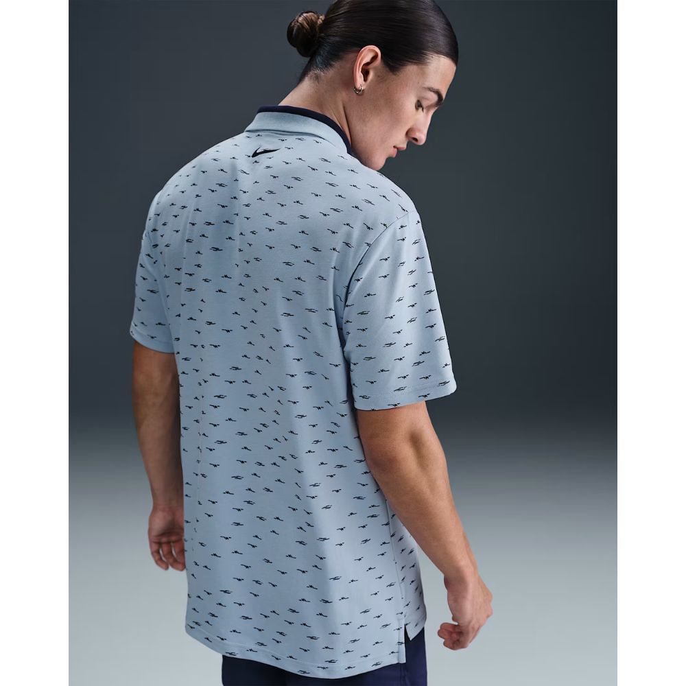 Dri-FIT Tour Micro Print Pique Herre Blå