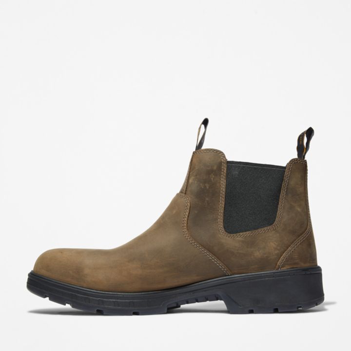 Bota de trabalho Nashoba com biqueira de aço para homem, na cor marrom.
