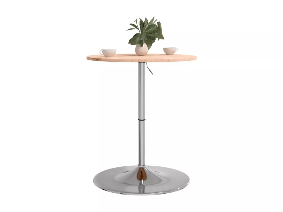 Table de bar Ø60x89,5 cm bois massif de hêtre