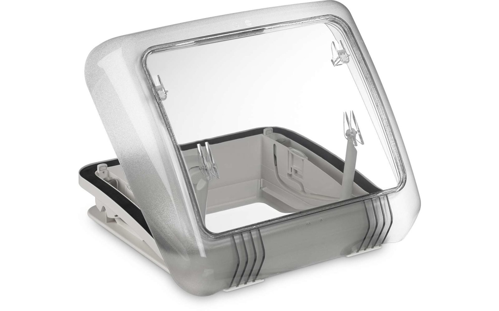 Dometic Micro Heki Dachfenster mit Fliegengitter und Verdunkelungsblende 280 x 280 mm Mit Zwangsbelüftung