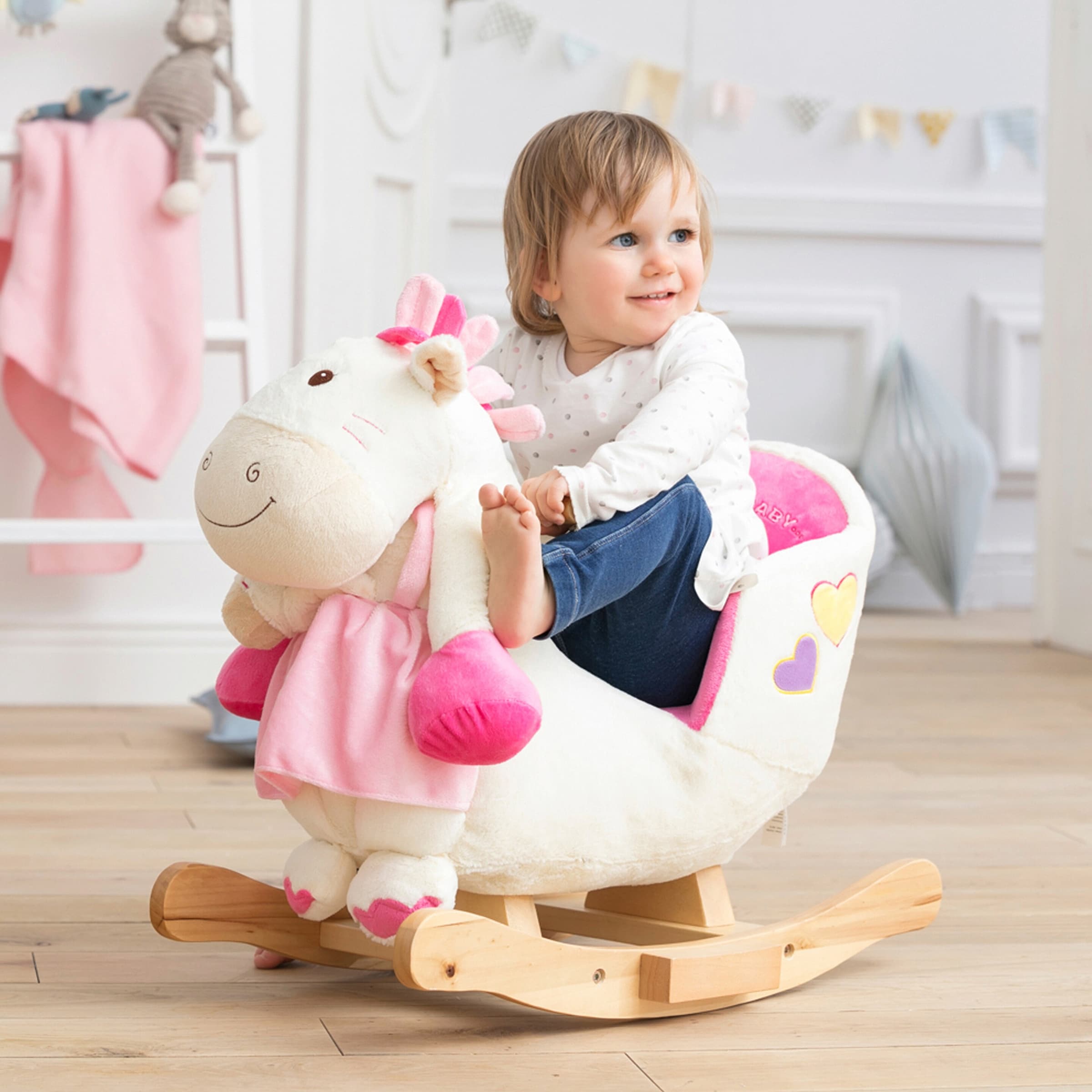 solini Schaukeltier Pony mit Soundfunktion