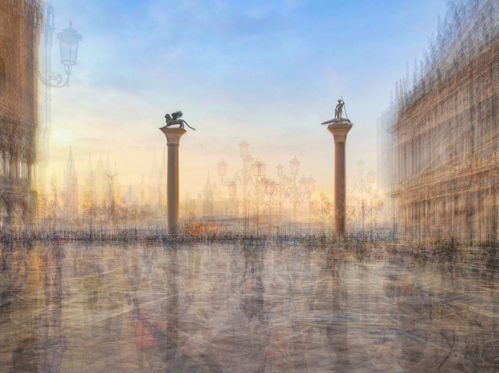 Venice Sunrise, Piazzetta San Marco by Pep Ventosa - Limited Edition. Edition of: 150. Signed.