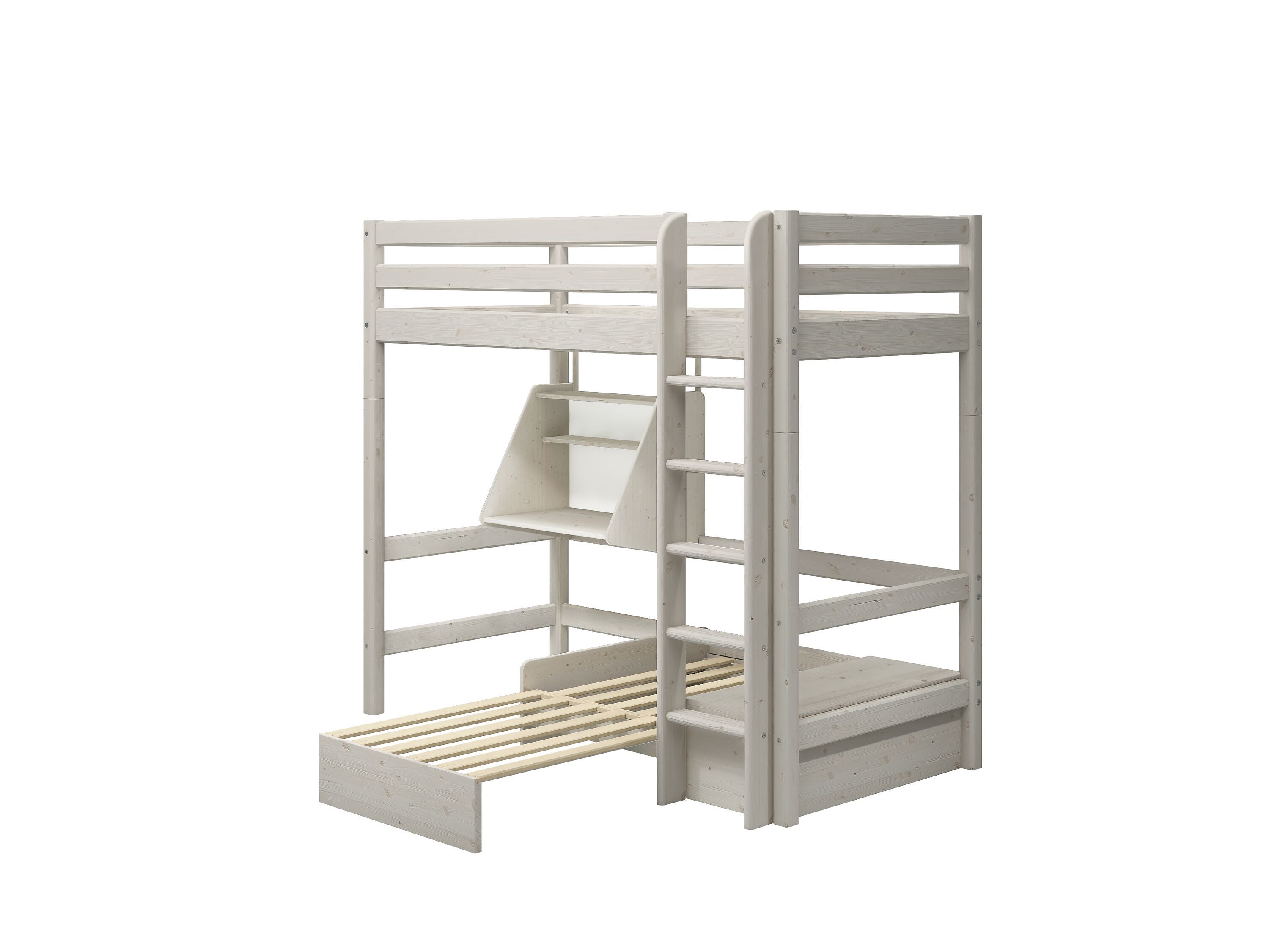 Flexa CLASSIC Hochbett - Weiss / B: 110.0 cm x T: 210.0 cm x H: 184.0 cm