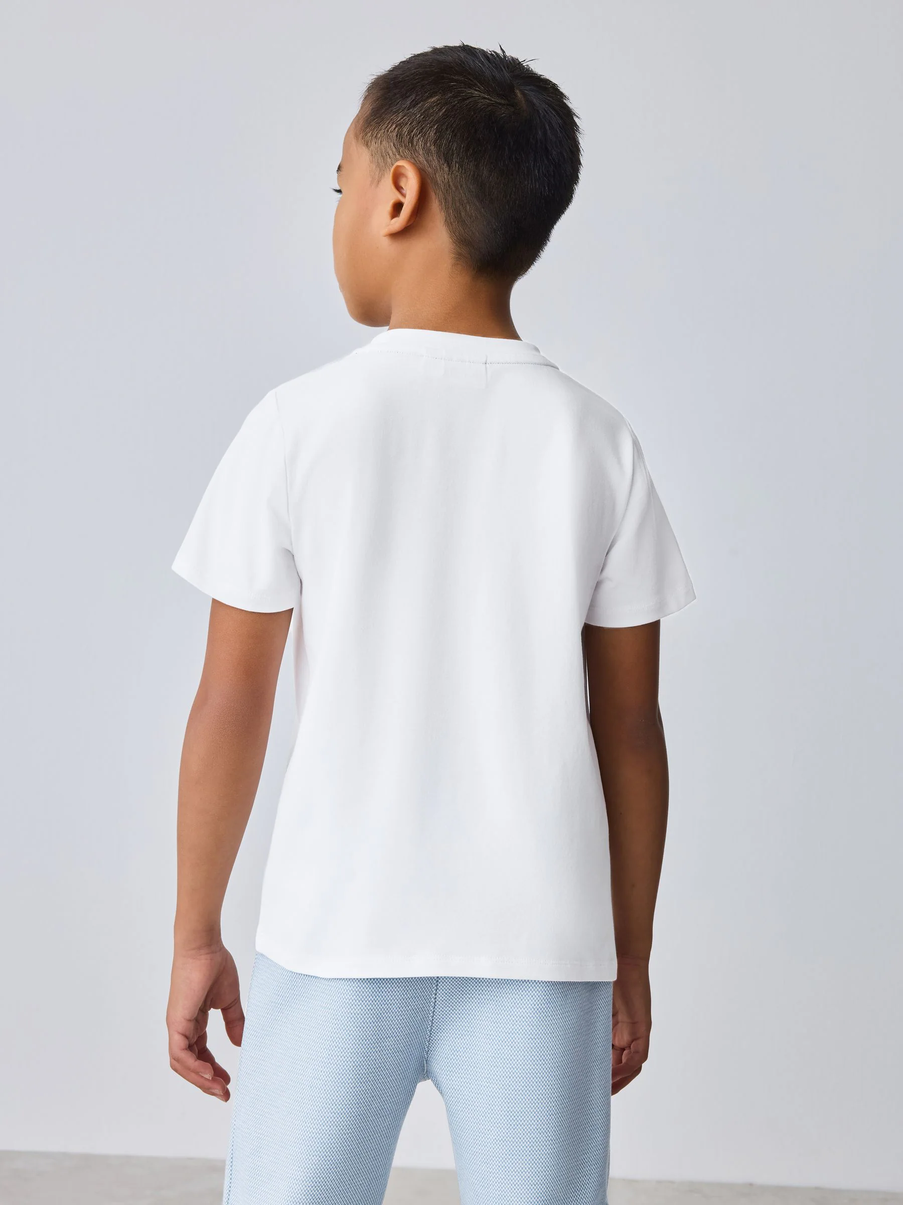 Blauw - Baker by Ted Baker 3 Piece Textured Jacket T-Shirt and Trousers Set
