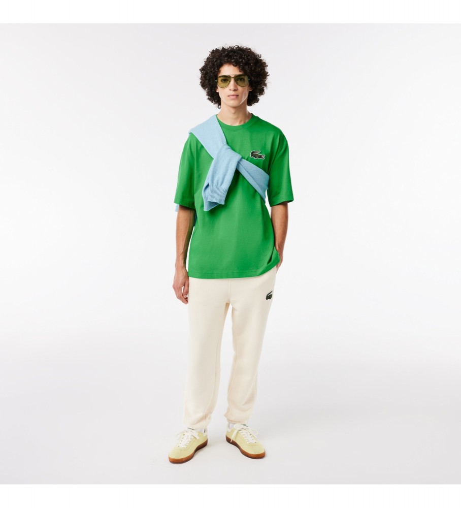 Camiseta verde Lacoste de corte folgado