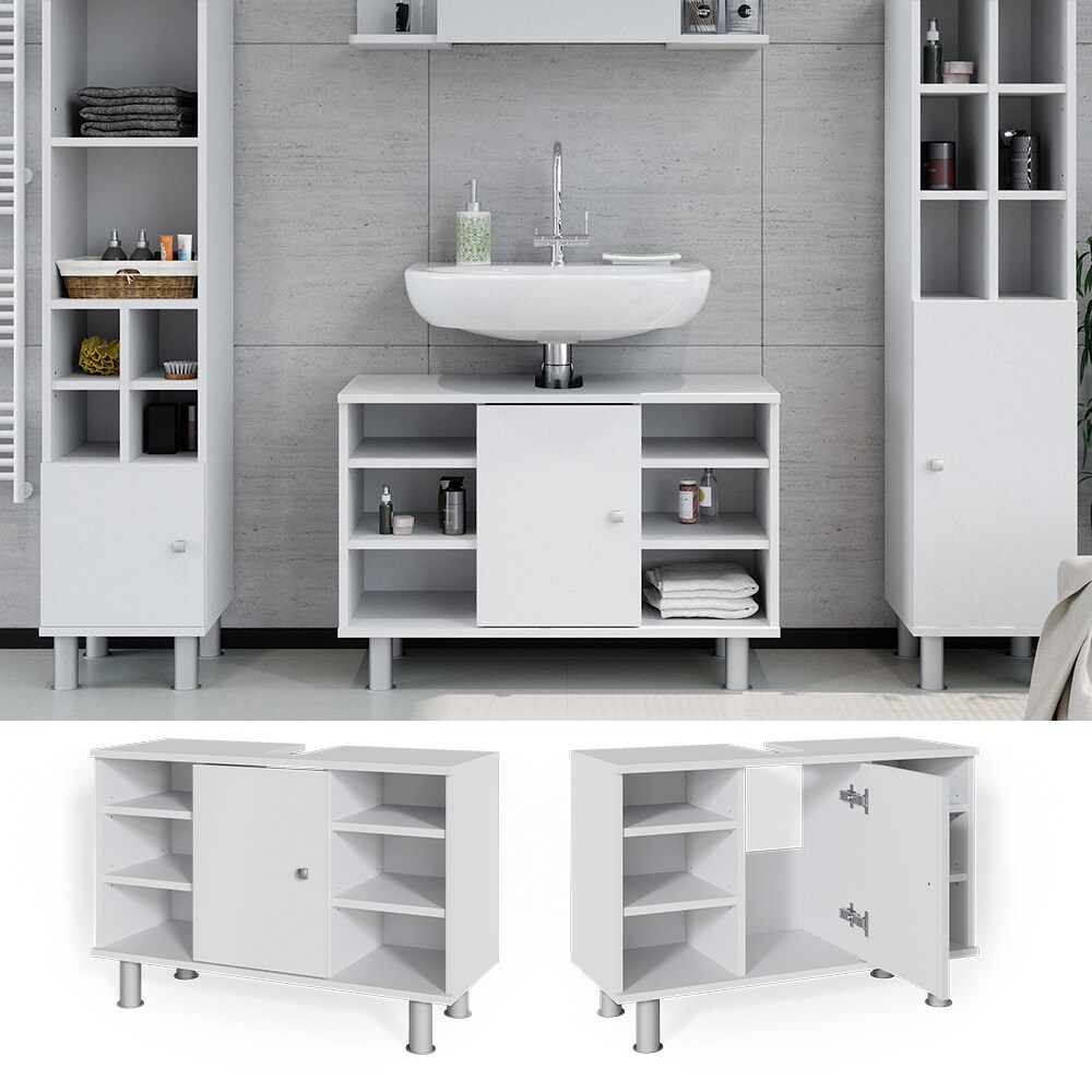 Vicco Waschtischunterschrank Fynn Badschrank Waschbeckenunterschrank Waschtisch