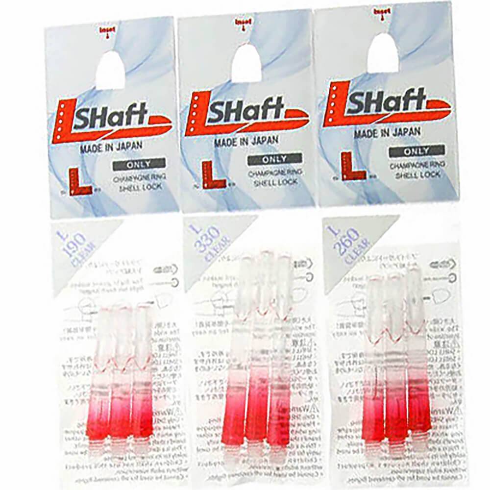L-Style - L-Shaft Lock Straight TwoTone - Transparent Rot