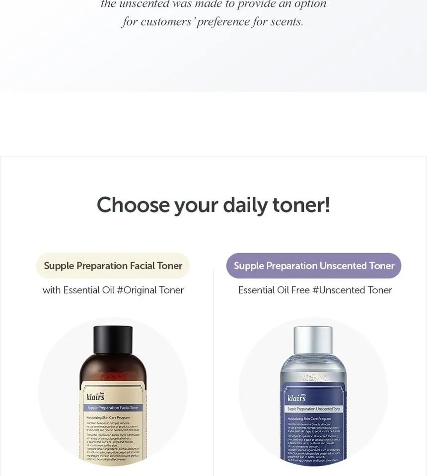 Beste Klairs - Supple Preparation ongeparfumeerde toner MINI
