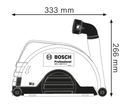 Bosch Professional GDE 230 FC-S afzuigkap