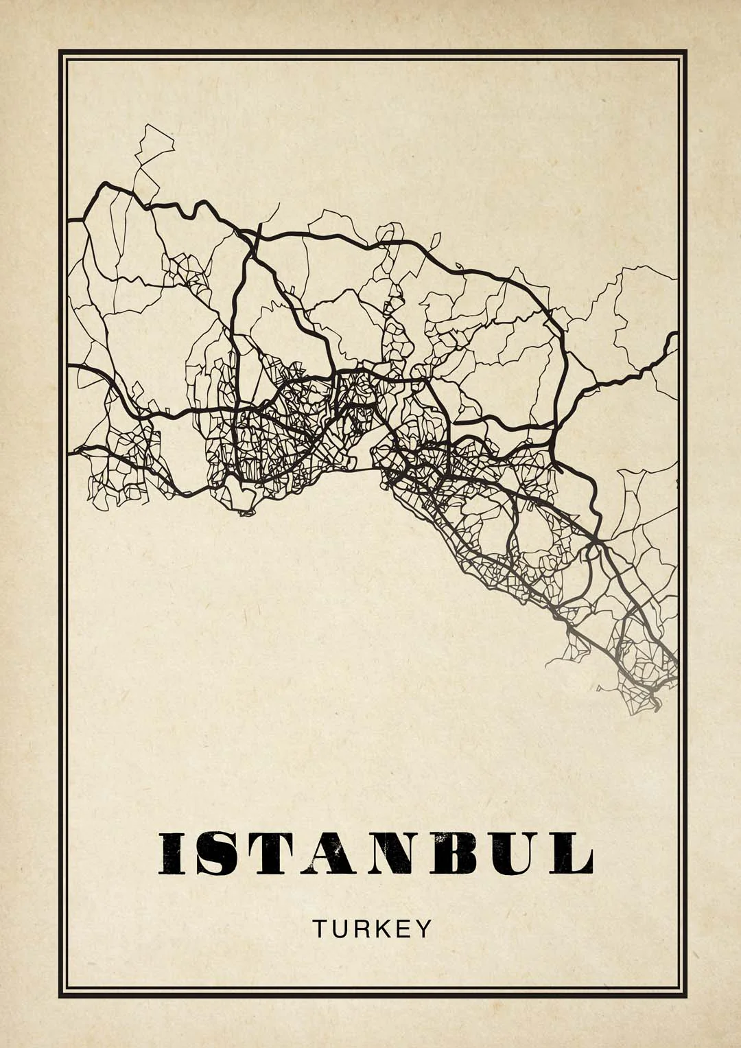 Istanbul Stadt Sepia