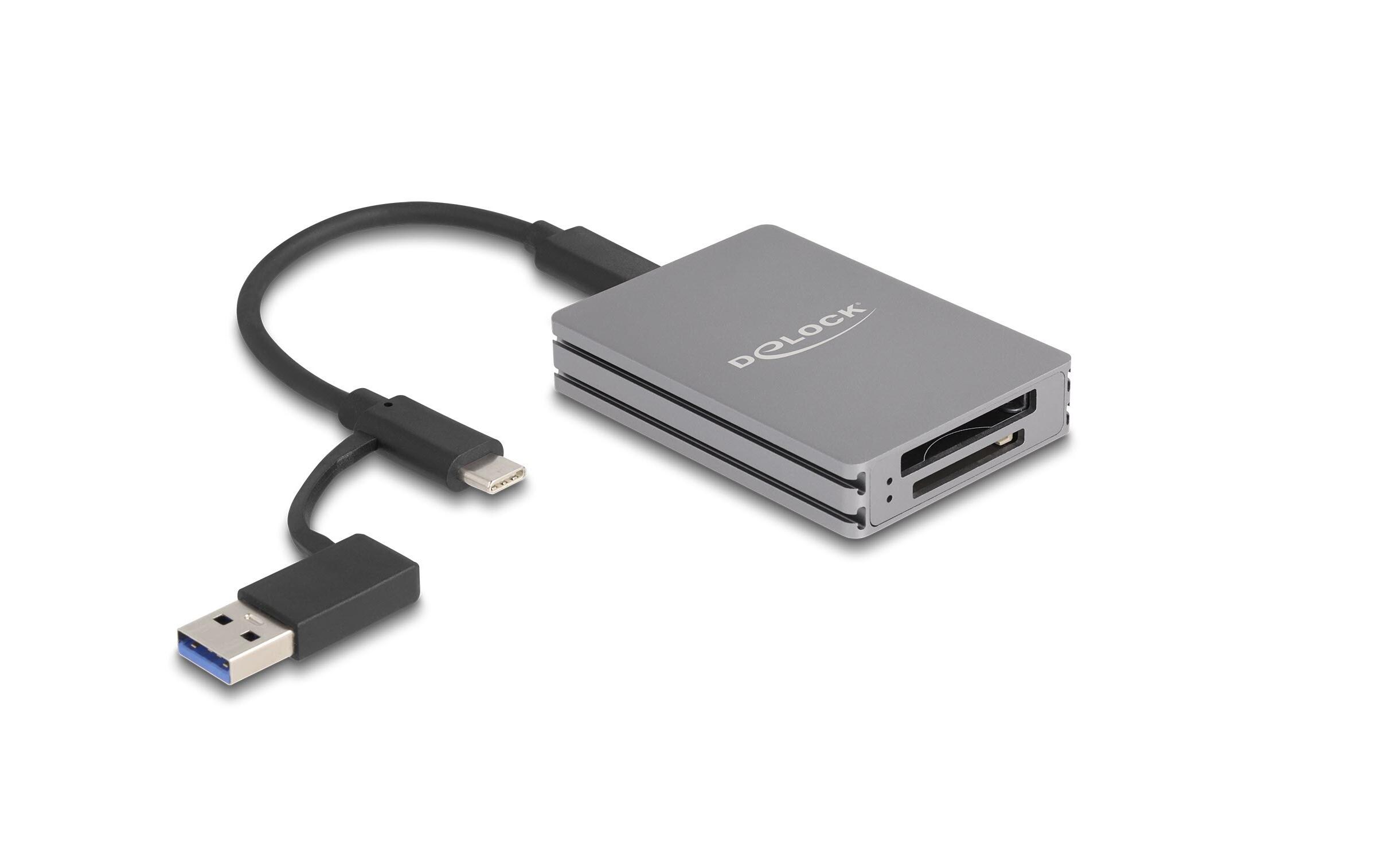Card Reader Extern 91011 USB Typ-C für SD/CFexpress Typ BDelock USB Type-C Card Reader für SD und CFexpress Typ B Speicherkarten