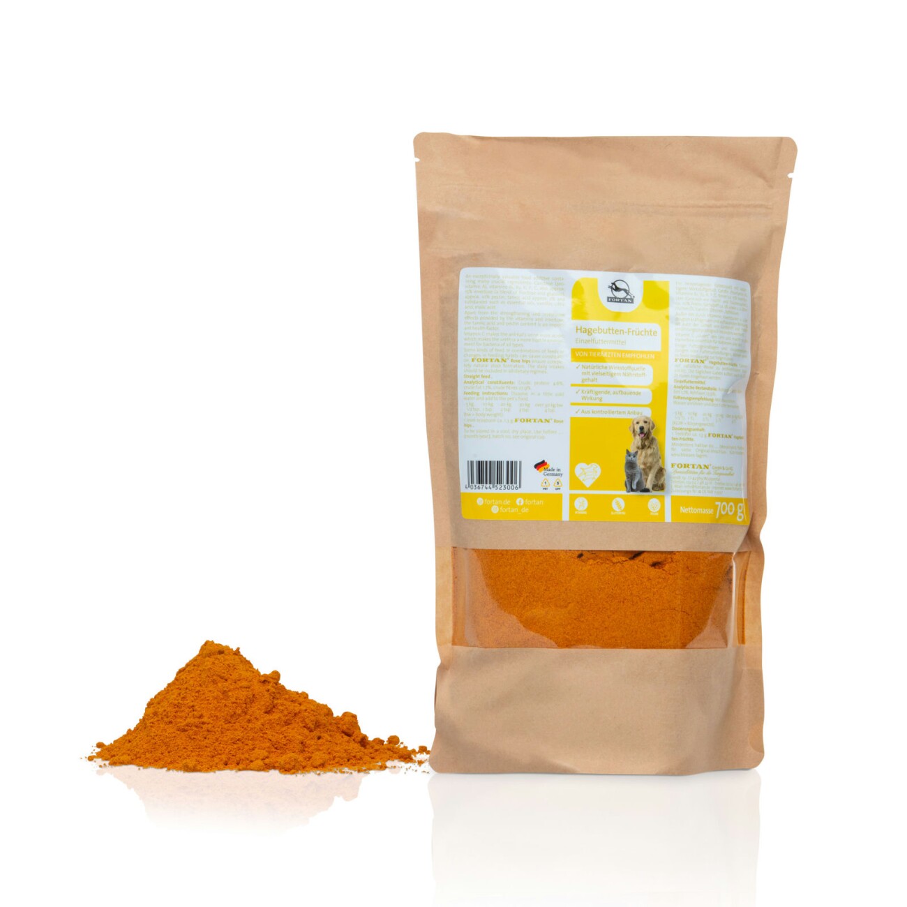 Fortan Hagebutten-Früchte Pulver 700 g