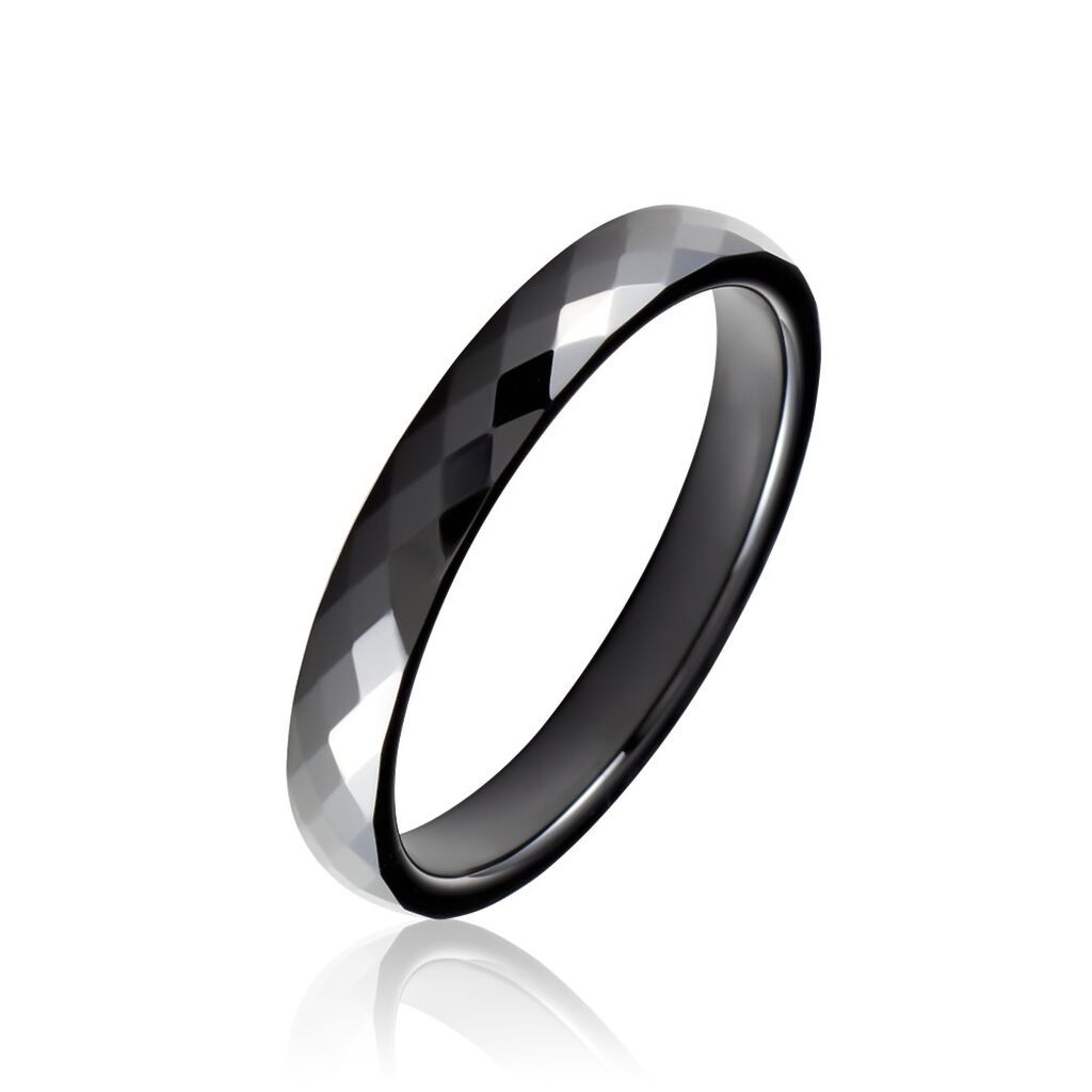 Bague Pilar Petite Ceramique Noir Céramique