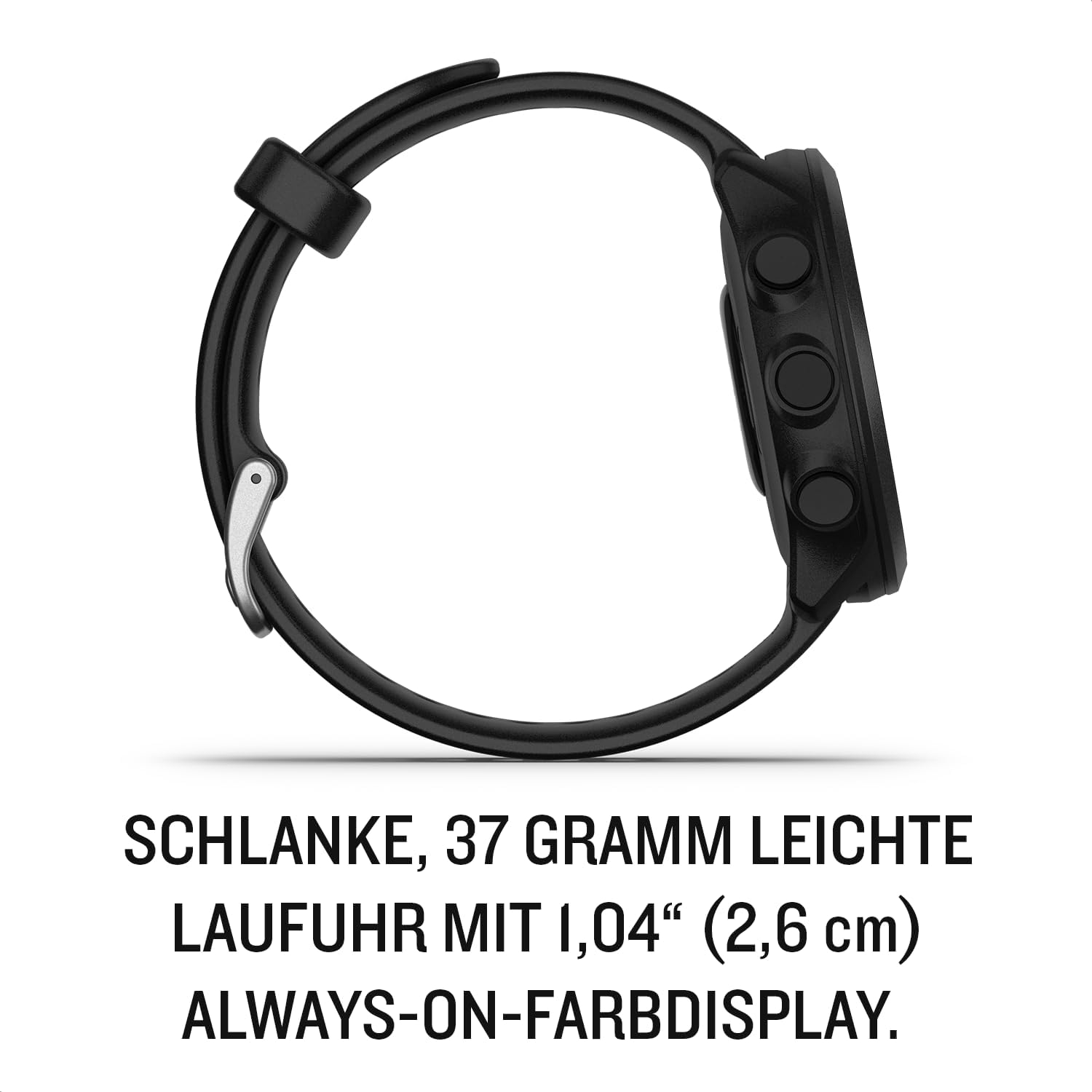 Forerunner 55 (42mm) Smart Watch Fitness Tracker mit Silikon Armband (010-02562-10) - Schwarz