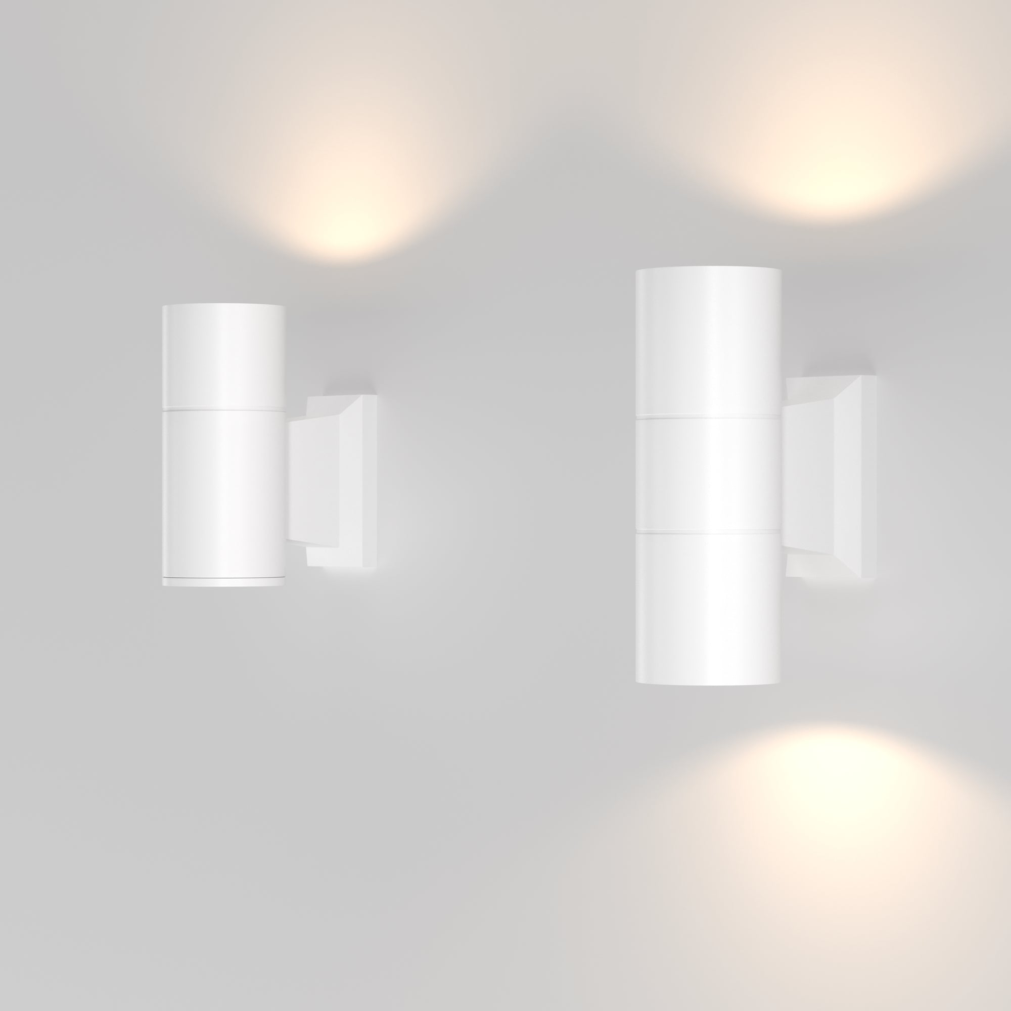 Maytoni Outdoor - Wandlamp Bowery - Wit - Ã6,4