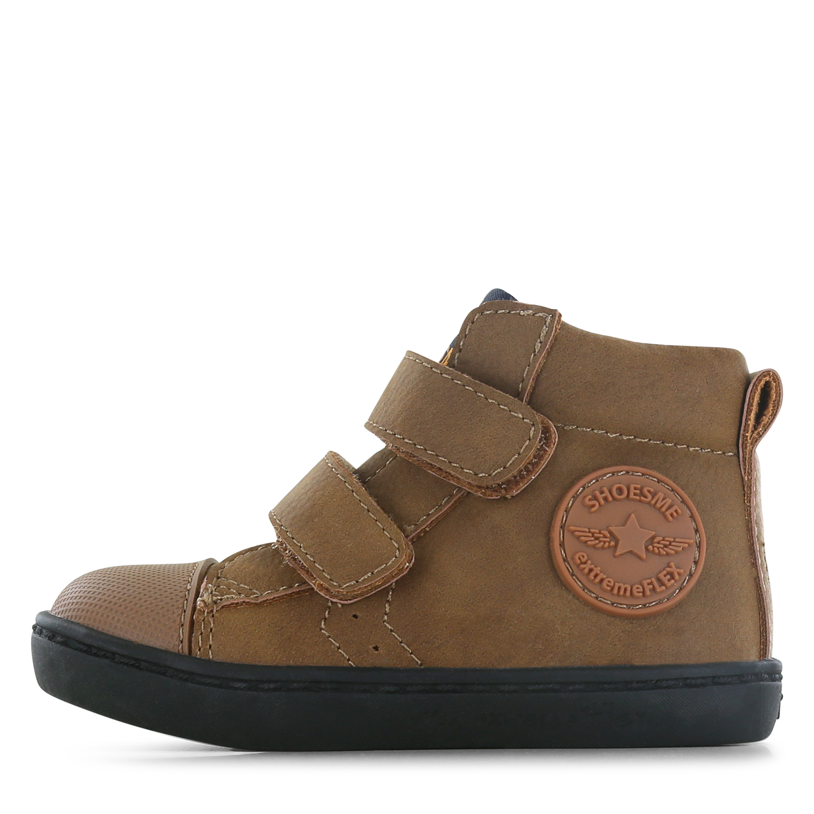 Shoesme cognac klittenband bootie Microfiber nubuck | Sale