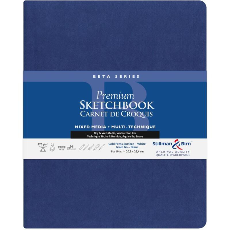 Beta Series carnet souple 26F 20,3x25,3cm 270g - Blanc