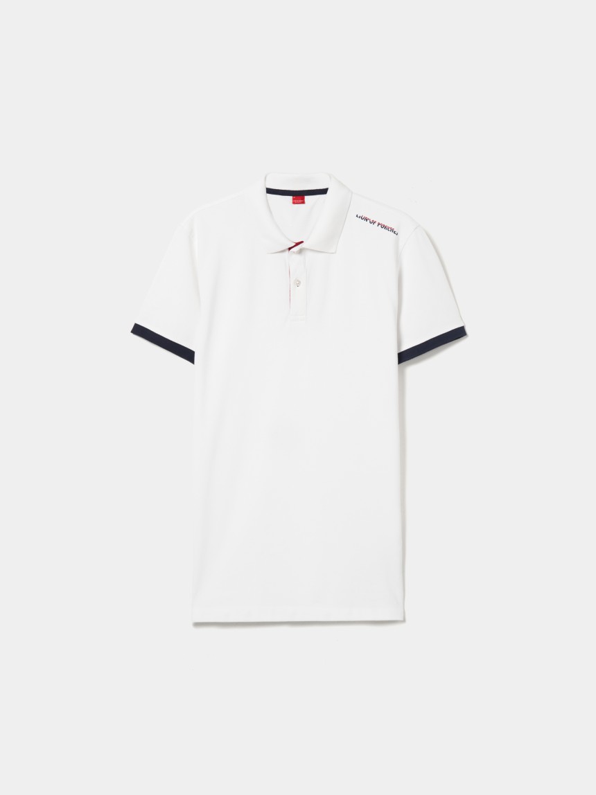 Polo piqué em algodão
