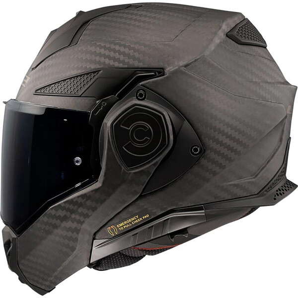 LS2 - Casque FF901 Advant X Carbon Solid Carbone / Mat