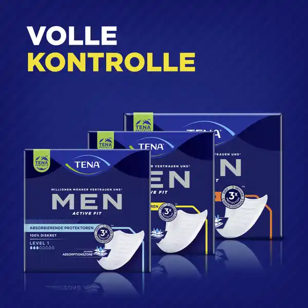 Men Active Fit Absorbierende Protektoren Einlagen Level 2 Monatspaket