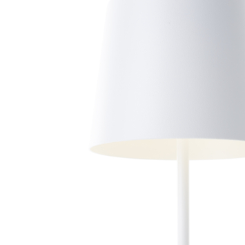 Tafellamp Kaami draagbaar LED 2W voor buiten met USB oplaadbare accu, wit