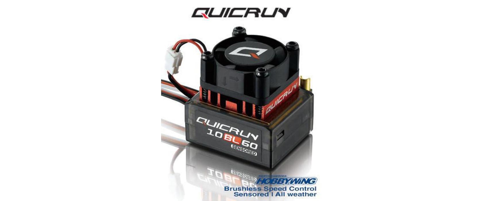 Regler Quicrun 10BL60 SensoredFür 1:10/1:12 Touring- und Drift Cars, Buggys und F1
