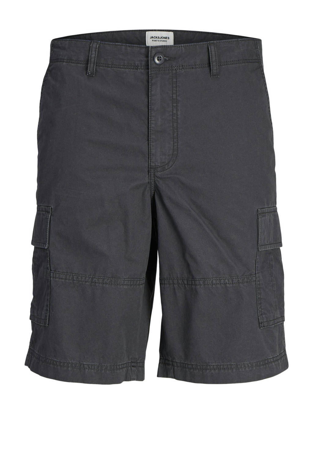 JACK & JONES loose fit cargo short JPSTCOLE JJCAMPAIGN donkergrijs