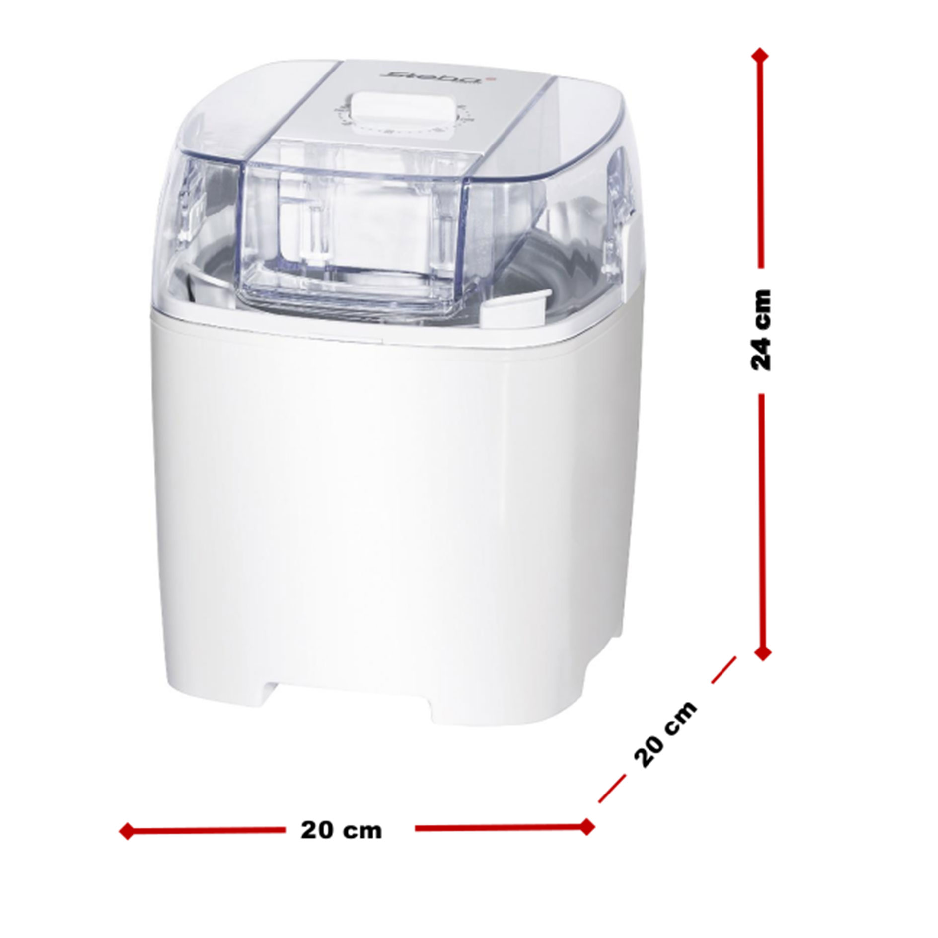 STEBA Eismaschine IC 20 - weiß - für bis zu 20 Kugeln