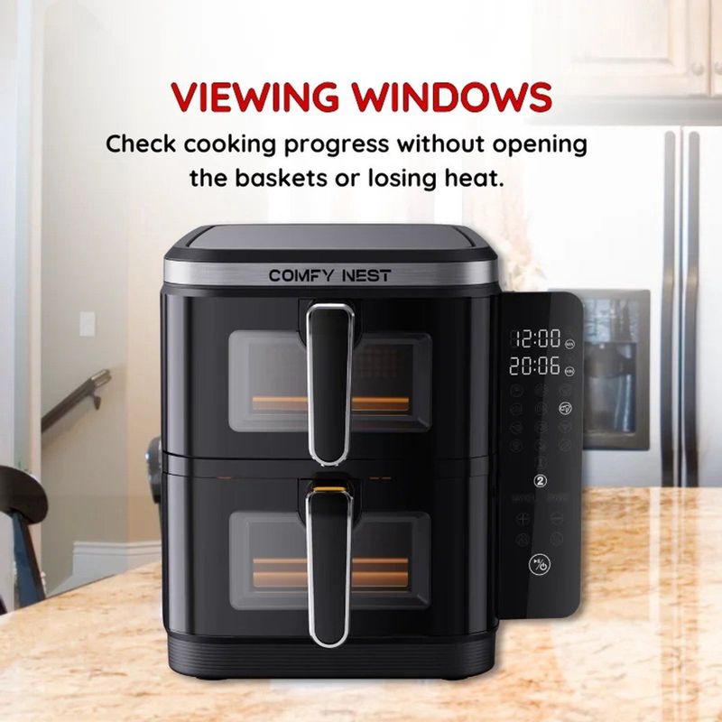 Comfy Nest - CN-06184 - Airfryer - 11L - 2800W - Dubbele Mand