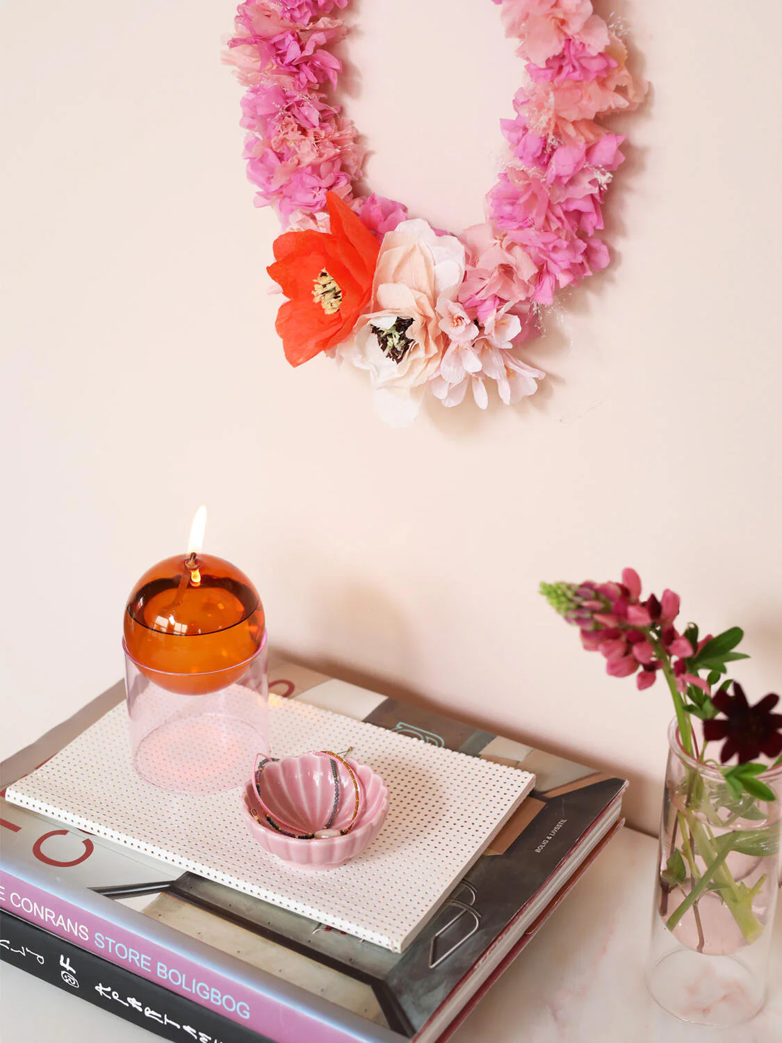 Studio About  Bubble olielys - amber/rose