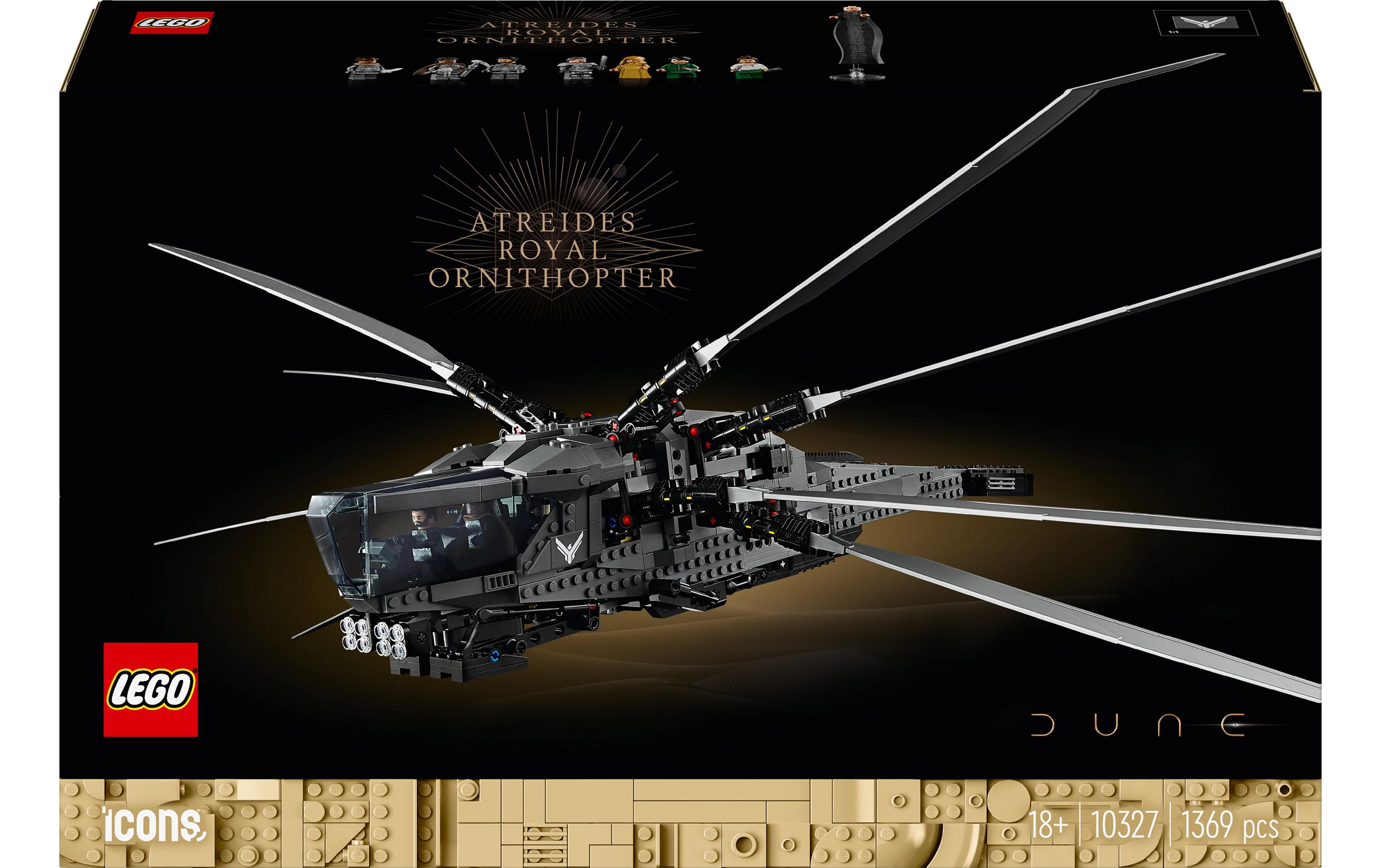 Icons Dune Atreides Royal Ornithopter 10327<br>Bau- und Spielset des legendären Flugzeugs