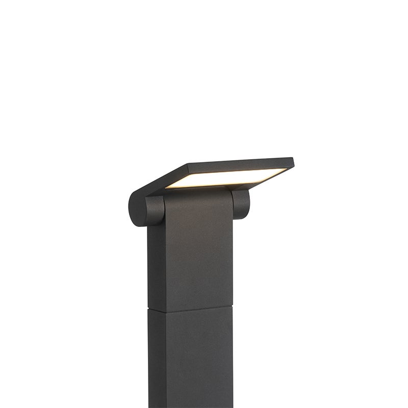 Moderne buitenmast, grijs, inclusief LED, IP54 - Zane