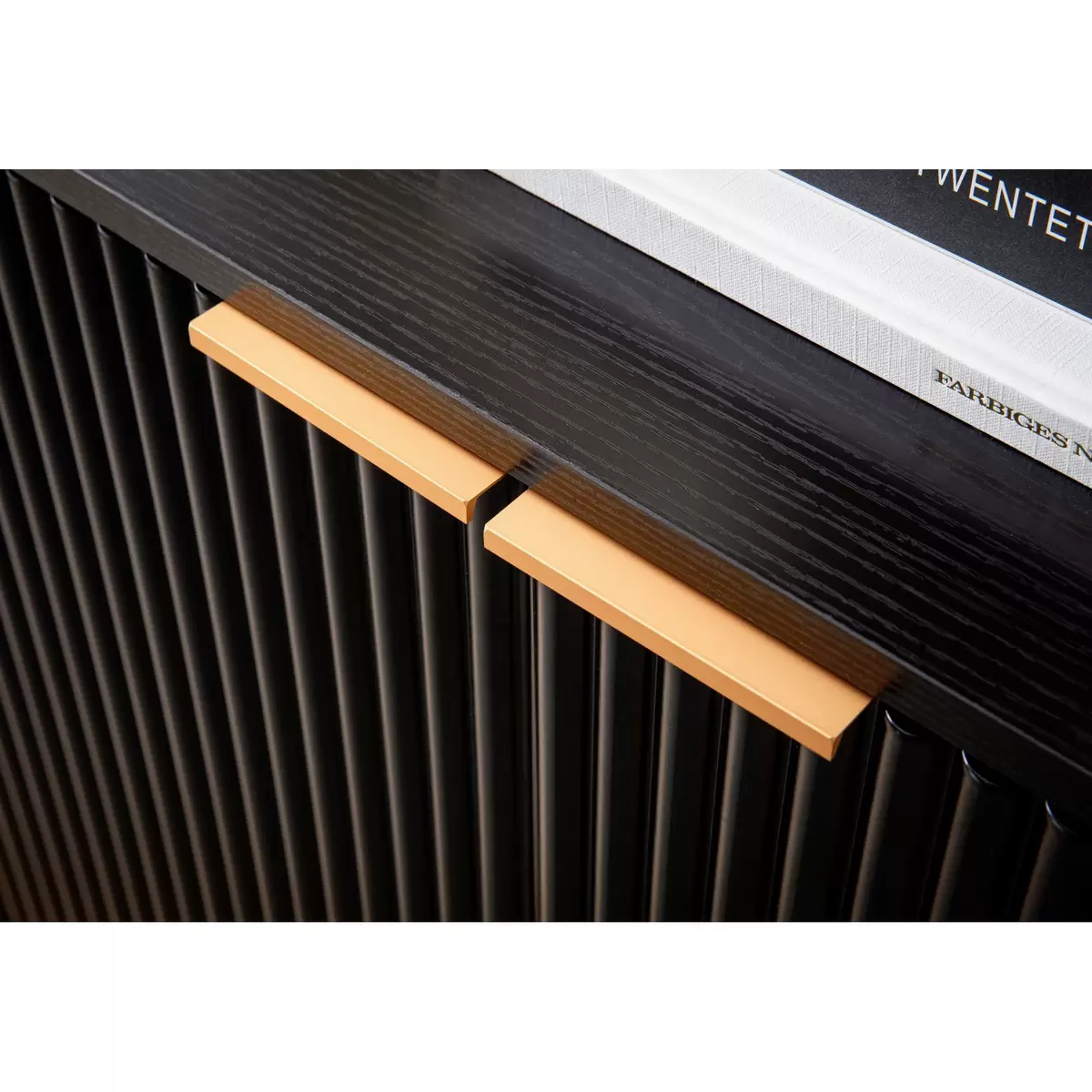 Sideboard Coral Eiche,gold,kupfer,schwarz
