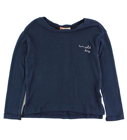 Roxy Pullover - Navy m. Text/Knöpfe
