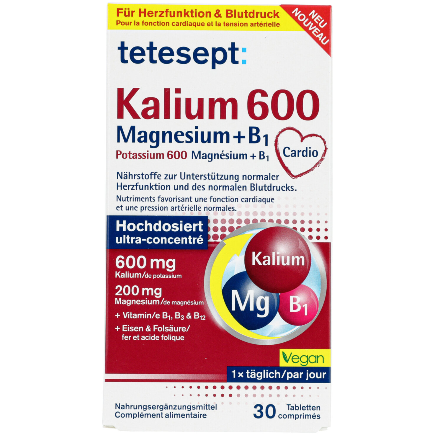 tetesept Kalium 600 Magnesium + B1